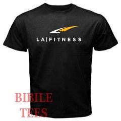 LA Fitness Gym Club Men’s Black Size S to 5XL