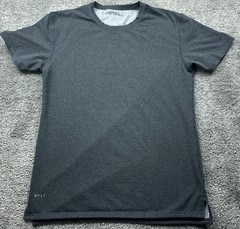 BYLT Shirt Mens Large Gray Drop-Cut Curved Hem Tagless Soft Jersey Tee Casual