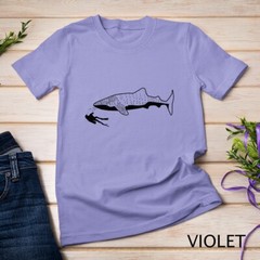 Scuba Diver Swimming With Whale Shark Unisex T-shirt