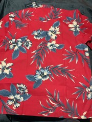 Blue Generation Red Tropical Hawaiian Beach Shirt Men’s Size Large NWT