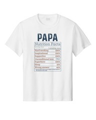 Happy Father’s Dad Day Holiday Husband Papa Humor Nutrition Graph Graphic Shirt