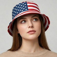 American-Flag-Bucket-Hat Reversible-Patriotic-USA-Cap Stars Stripes Outdoor F…