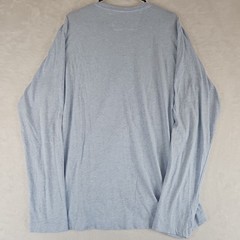 Johnnie-O Long Sleeve T-Shirt Mens XL Heathered Brennan Gulf Blue 100% Cotton