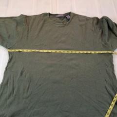 PIERRE CARDIN Rayon Blend Crew Neck Short Sleeve Ribbed Pullover Shirt Men’s XL