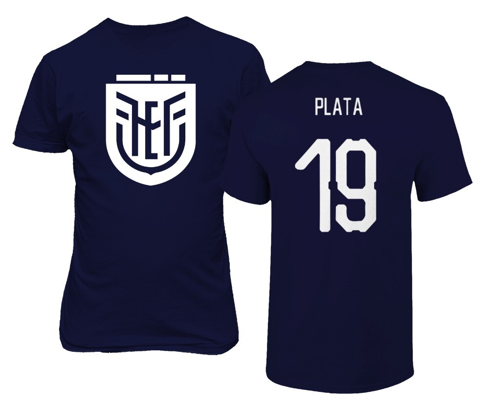 Equador Soccer #19 Gonzalo Plata World Football Fans Adult and Youth T-Shirt