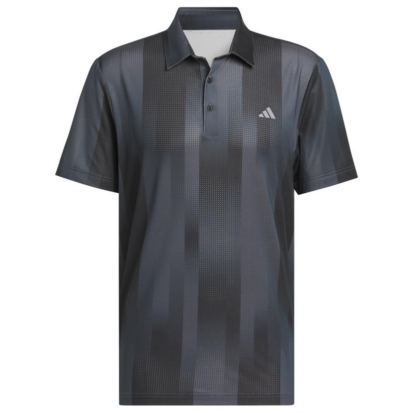 New Adidas Ultimate 365 Mesh Radiant Polo Shirt Grey Six/Black JL5281
