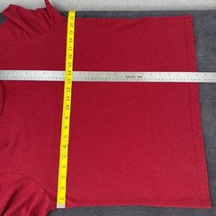 ROUGH DRESS Pima Cotton Rayon Blend Crew Neck Short Sleeve Red T-shirt – Small