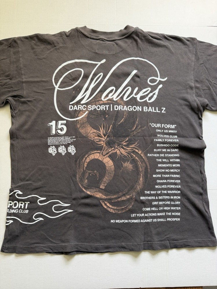 Darc Sport Dragon Ball Z SUMMONED SHENRON T-Shirt Size XL (PRE-OWNED)