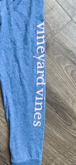 Vineyard Vines Women’s XS Blue Long Sleeve Crew Neck Pocket Tee Whale Logo