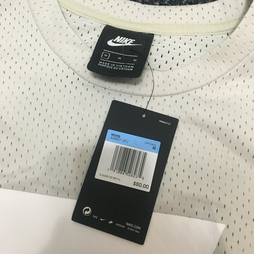 Nike Sportswear NSW Men’s Mesh Tee Light Bone White 928627-072