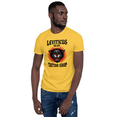 Leviticus Tattoo Shop, Biblical Ink Master, Historial Art, Printed T-Shirt