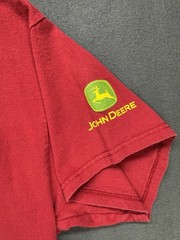 John Deere Men’s Short Sleeve Graphic T-Shirt Size Large Red 3 Tractors