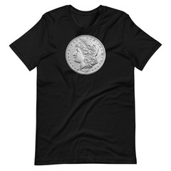 Morgan Dollar T-Shirt — 2021 Silver Dollar Obverse Tee — Coin Collector Gift