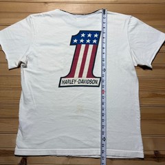 Harley-Davidson Racing Number 1 USA Flag Patriotic Pocket T-Shirt – Large