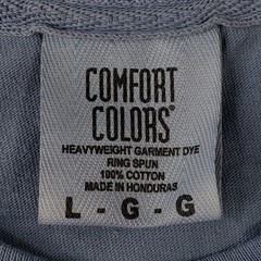 Comfort Colors Proud Veteran Graphic T Shirt Blue Patriotic Large