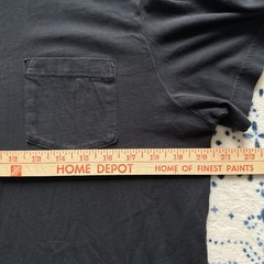Mack Weldon Black Crew Pocket T Shirt, X-Large But Runs small, See #’s