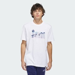 adidas men Summer Sunset Graphic T-Shirt