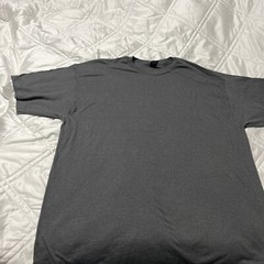 Hanes Beefy T-shirt 2XLT Grey 60% Cotton/40% Polyester Crew Neck Short Sleeve N