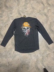 Ariat Rebar T-Shirt Mens Gray Long Sleeve Graphic Workwear Utra breathable