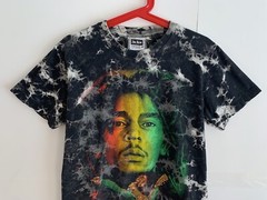 Vintage Bob Marley Single Stitch Tie Dye T Shirt Double Sided The Roxx 90’s Y2K