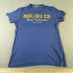Hollister Shirt Mens Large Malibu CA Surf Instructor 65 Graphic Tee Vintage Styl
