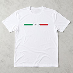 Mens Italia Flag T-Shirt Italy Pride Italian Graphic Tee