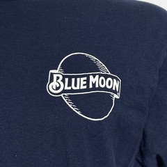 Blue Moon Beer Denver Colorado Tee Luv Navy Blue T-Shirt Men’s LARGE