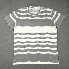 Sol Angeles Shirt Mens XL White Striped Casual Preppy Stretch Adult Made in USA
