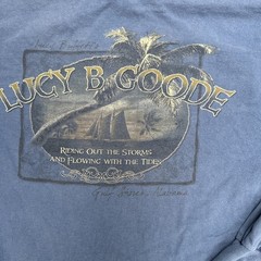 Lucy B Goode T Shirt Men XL Blue Lucy Buffett’s Gulf Shores Alabama Long Sleeve
