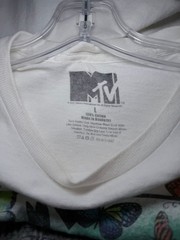 MTV Music Television Butterflies Logo Graphic T-Shirt size L