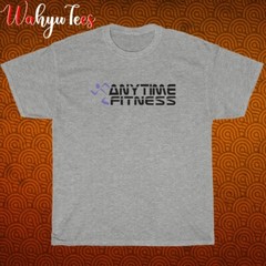 New Anytime Fitness Logo Black/Grey/Navy/White Size S-5XL Unisex T-Shirt