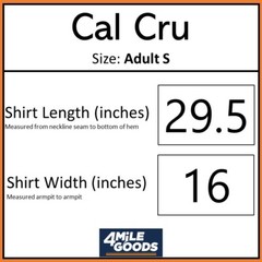 Vintage Cal Cru Lot of 2 Adult Small Gold Short Sleeve T-shirts