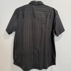 FASTHOUSE MENS LARGE SMS GALLERY SS BUTTON-UP SHIRT VINTAGE BLACK