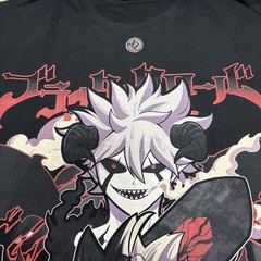 Anime Asta & Liebe Demon Mens XL Black Clover Black T-Shirt Cotton