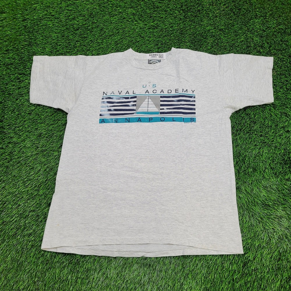 Vintage 1990 US Naval Academy Shirt Large 22×27 Annapolis