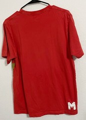 Uniqlo, Men Short Sleeve Nintendo Red Mario 8-Bit Graphic Shirt Top, Medium
