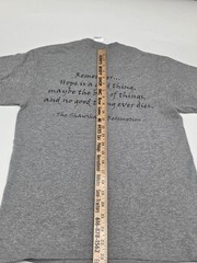 Shawshank State Prison Shirt Double Sided Movie Quote Size Medium Gray