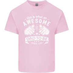 Awesome Dad to Be Looks New Dad Daddy Mens Light Cotton T-Shirt
