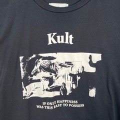 Kult Black Graphic T Shirt Size XL 100% Organic Cotton Sustainable EarthPositive