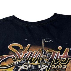 Strugis Motorcycle Rally 2012 Graphic Hot Leather Black T-shirt Men’s Size 3XL