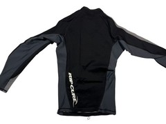 RIP CURL Black 0.5MM TITANIUM RASH GUARD Neoprene Long Sleeve Surf Shirt Men’s M