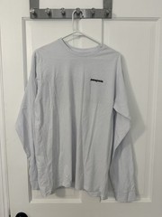 Patagonia P-6 Logo Responsibili-Tee Men’s Long Sleeve Graphic Crew White S