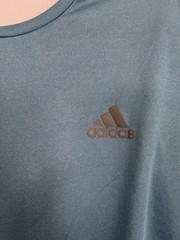 Adidas T-Shirt Ultimate Tee Climate- Men’s- Blue -LARGE