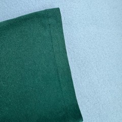 Vintage BVD T Shirt Mens 2XL Green Blank Selvedge Pocket Tee USA Single Stitch