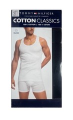 NWT Tommy Hilfiger. 3 Pack. Cotton Classic A-Shirt. Tank. Black. MSRP $42.50