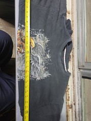 Vintage 2000s Y2K JNCO Jeans Shirt Skull Wings Mens XL Black Skate Rare, Worn