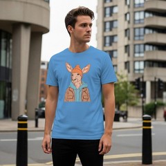 Kangaroo in Beanie and Jacket Men’s T-shirt