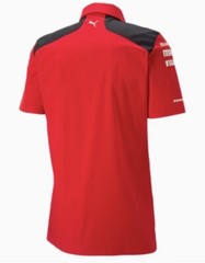 Puma Scuderia Ferrari Men’s Large SF Button Up Team Shirt Rosso Corsa**NEW**