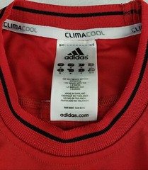 Adidas CLIMACOOL Mens T-shirt Performance Athletic Breathable Red Size Medium