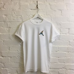 Actual Fact Biggie Jordan Slam Dunk Embroidered Hip Hop Supreme Tee T-Shirt